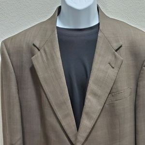 Hart Schaffner & Marx brown checkered sport coat
